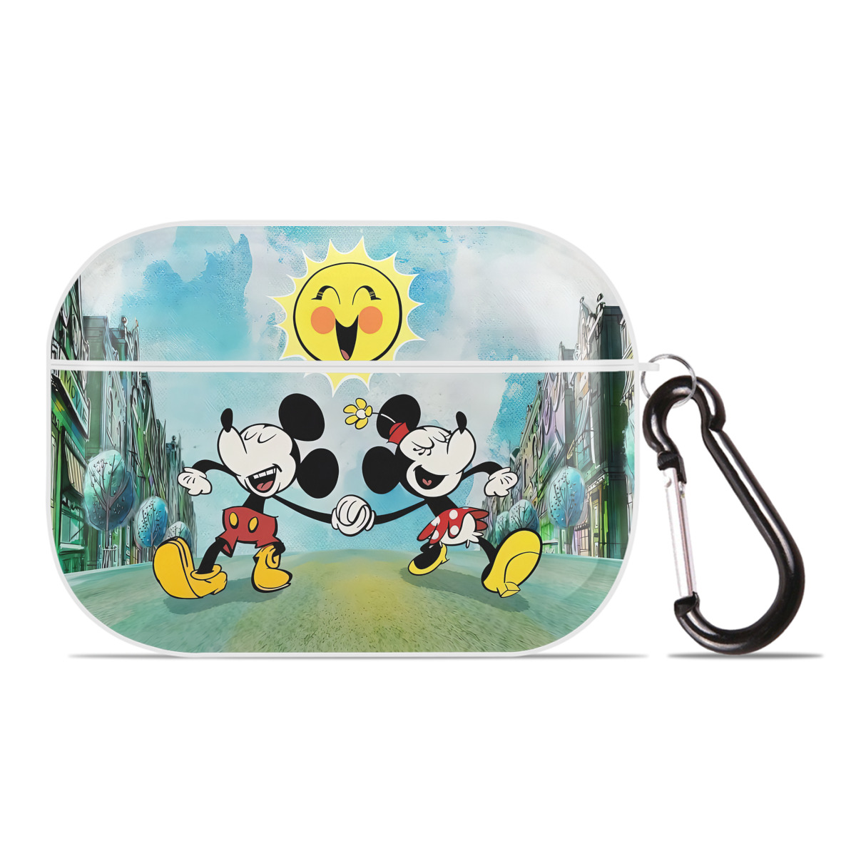 （画像用） ミッキーマウス Mickey Mouse 【AirPods Pro用】ハードシェル保護ケース 耐衝撃・防指紋・カラビナ付き商品仕様