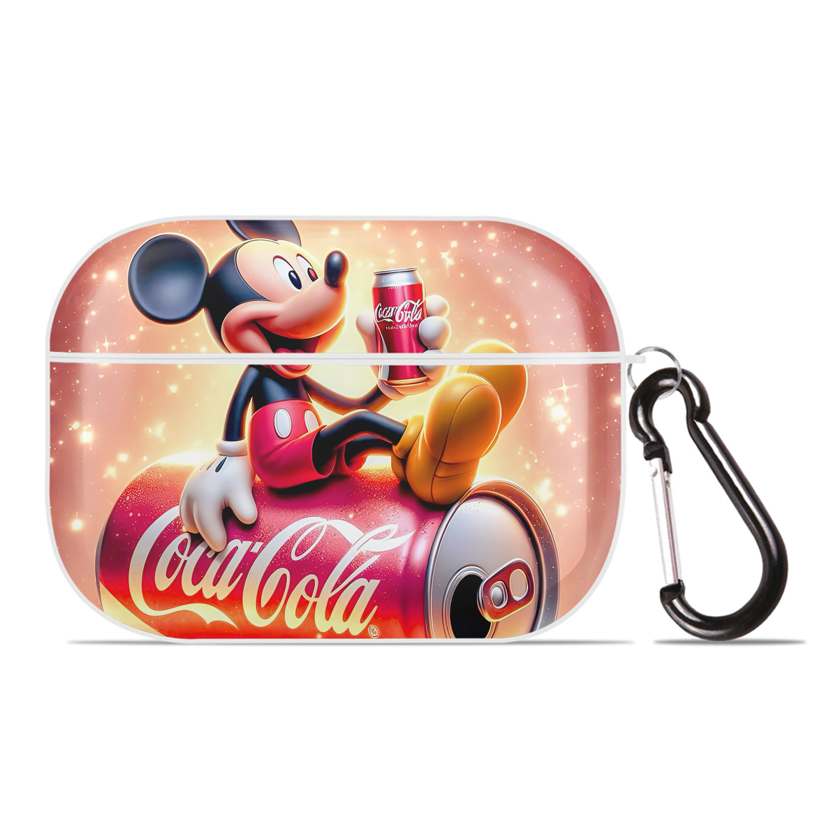 （画像用） ミッキーマウス Mickey Mouse 【AirPods Pro用】ハードシェル保護ケース 耐衝撃・防指紋・カラビナ付き商品仕様