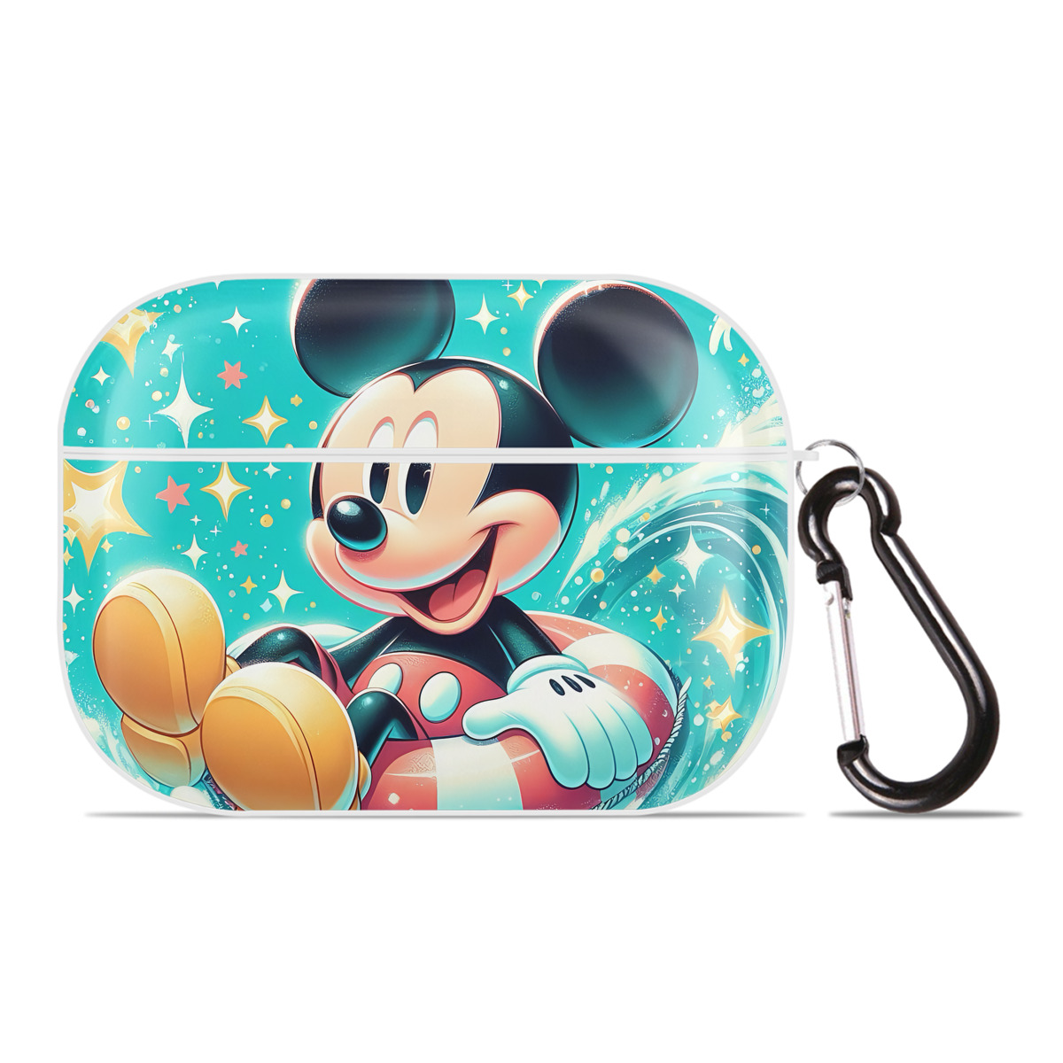 （画像用） ミッキーマウス Mickey Mouse 【AirPods Pro用】ハードシェル保護ケース 耐衝撃・防指紋・カラビナ付き商品仕様