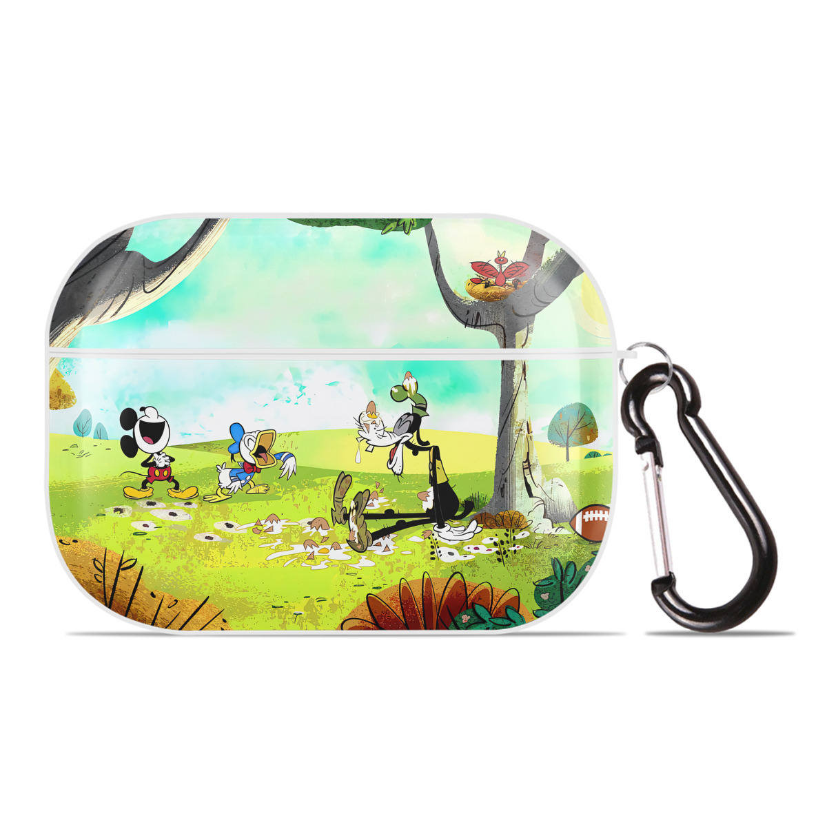 （画像用） ミッキーマウス Mickey Mouse 【AirPods Pro用】ハードシェル保護ケース 耐衝撃・防指紋・カラビナ付き商品仕様
