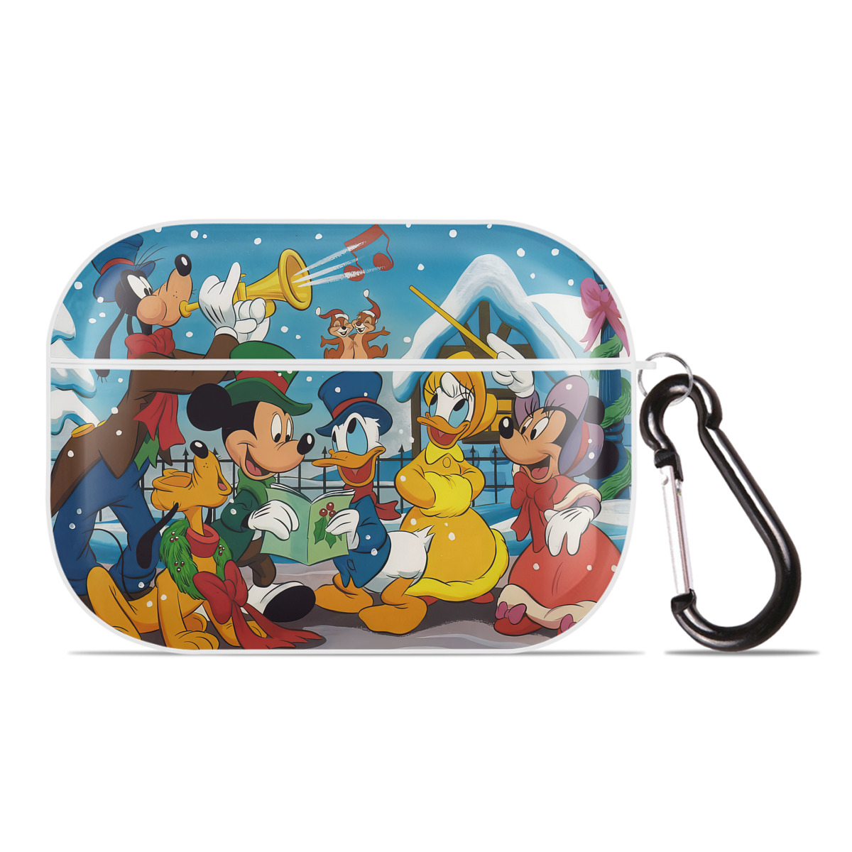 （画像用） ミッキーマウス Mickey Mouse 【AirPods Pro用】ハードシェル保護ケース 耐衝撃・防指紋・カラビナ付き商品仕様