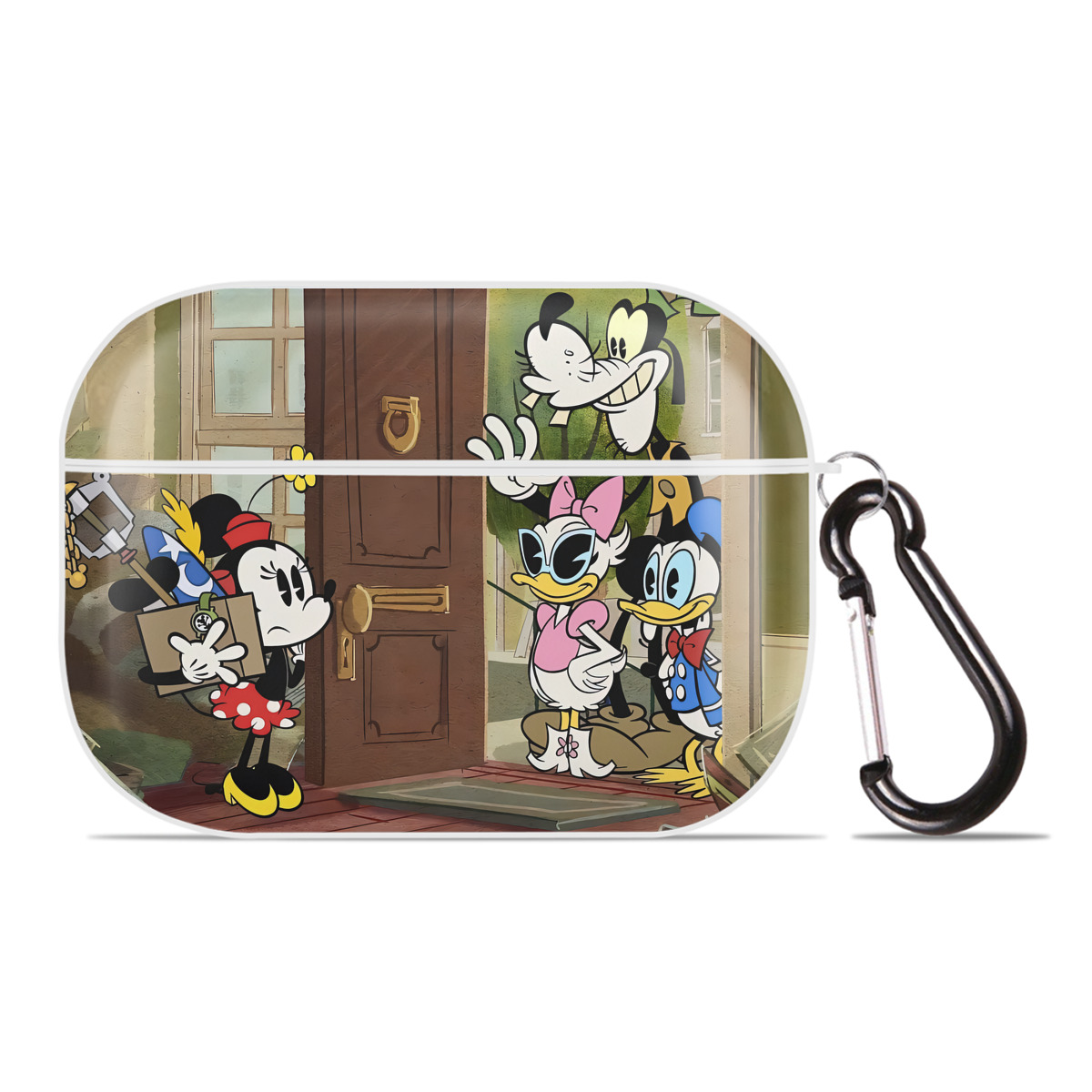 （画像用） ミッキーマウス Mickey Mouse 【AirPods Pro用】ハードシェル保護ケース 耐衝撃・防指紋・カラビナ付き商品仕様