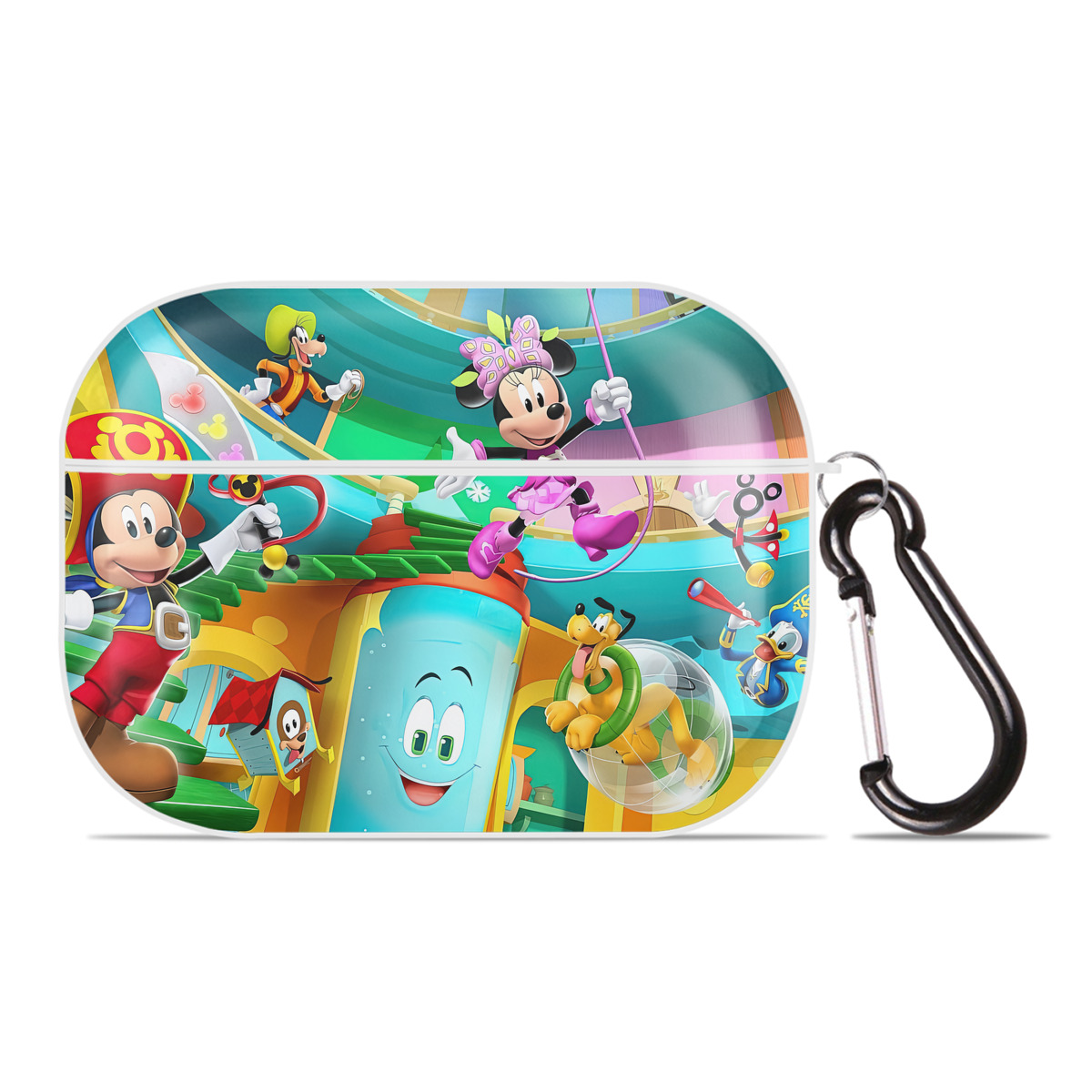 （画像用） ミッキーマウス Mickey Mouse 【AirPods Pro用】ハードシェル保護ケース 耐衝撃・防指紋・カラビナ付き商品仕様