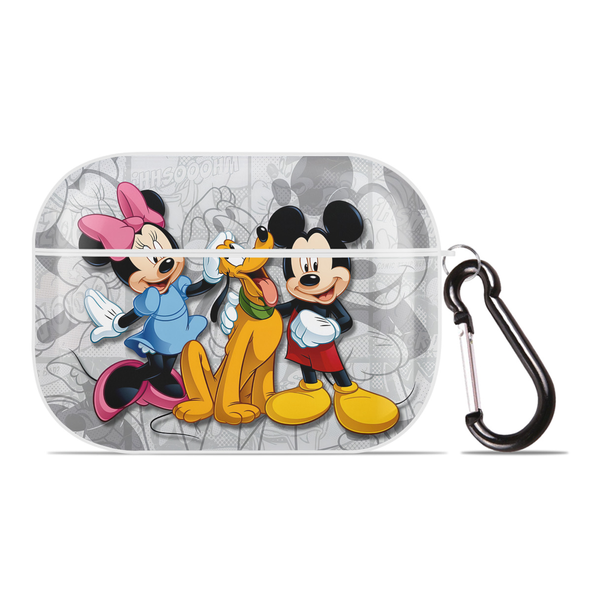 （画像用） ミッキーマウス Mickey Mouse 【AirPods Pro用】ハードシェル保護ケース 耐衝撃・防指紋・カラビナ付き商品仕様