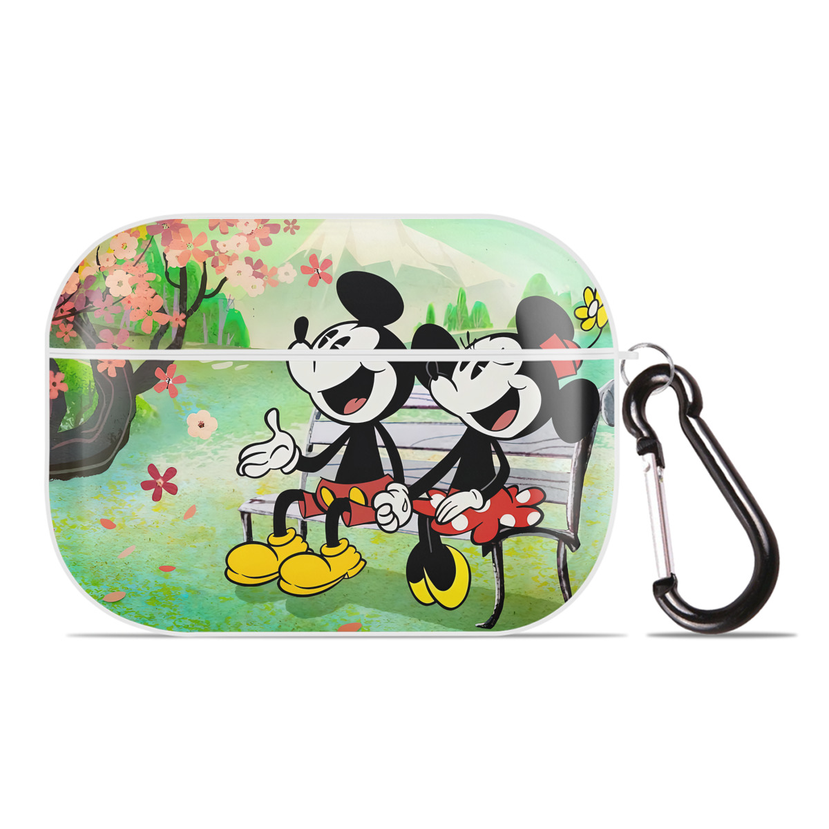 （画像用） ミッキーマウス Mickey Mouse 【AirPods Pro用】ハードシェル保護ケース 耐衝撃・防指紋・カラビナ付き商品仕様