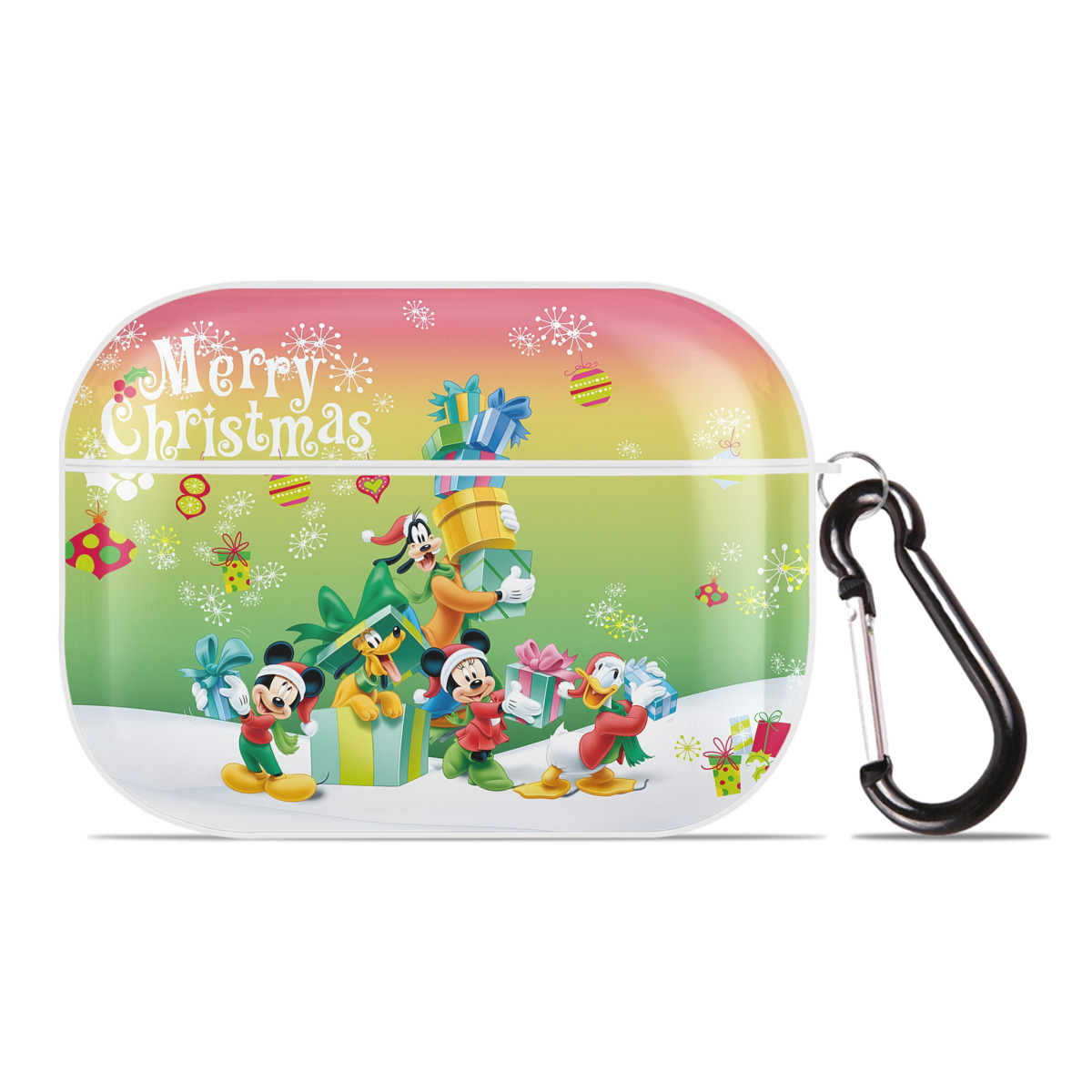 （画像用） ミッキーマウス Mickey Mouse 【AirPods Pro用】ハードシェル保護ケース 耐衝撃・防指紋・カラビナ付き商品仕様