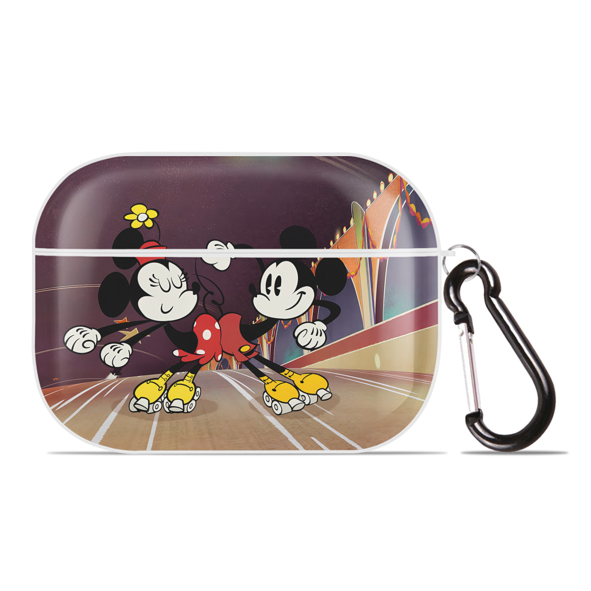 （画像用） ミッキーマウス Mickey Mouse 【AirPods Pro用】ハードシェル保護ケース 耐衝撃・防指紋・カラビナ付き商品仕様