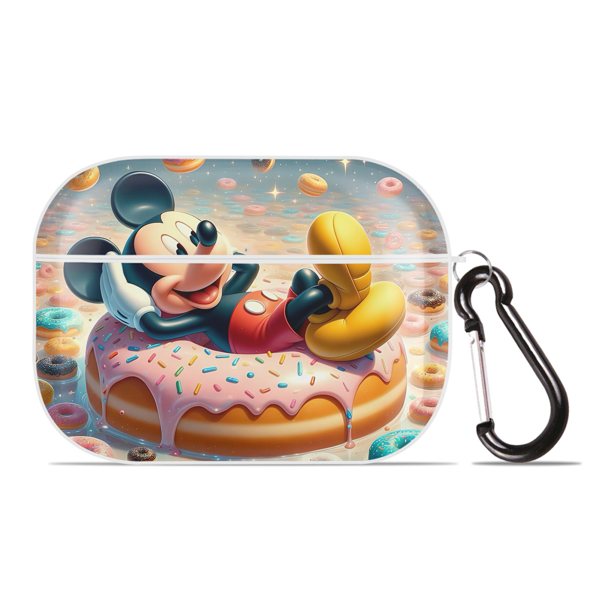 （画像用） ミッキーマウス Mickey Mouse 【AirPods Pro用】ハードシェル保護ケース 耐衝撃・防指紋・カラビナ付き商品仕様