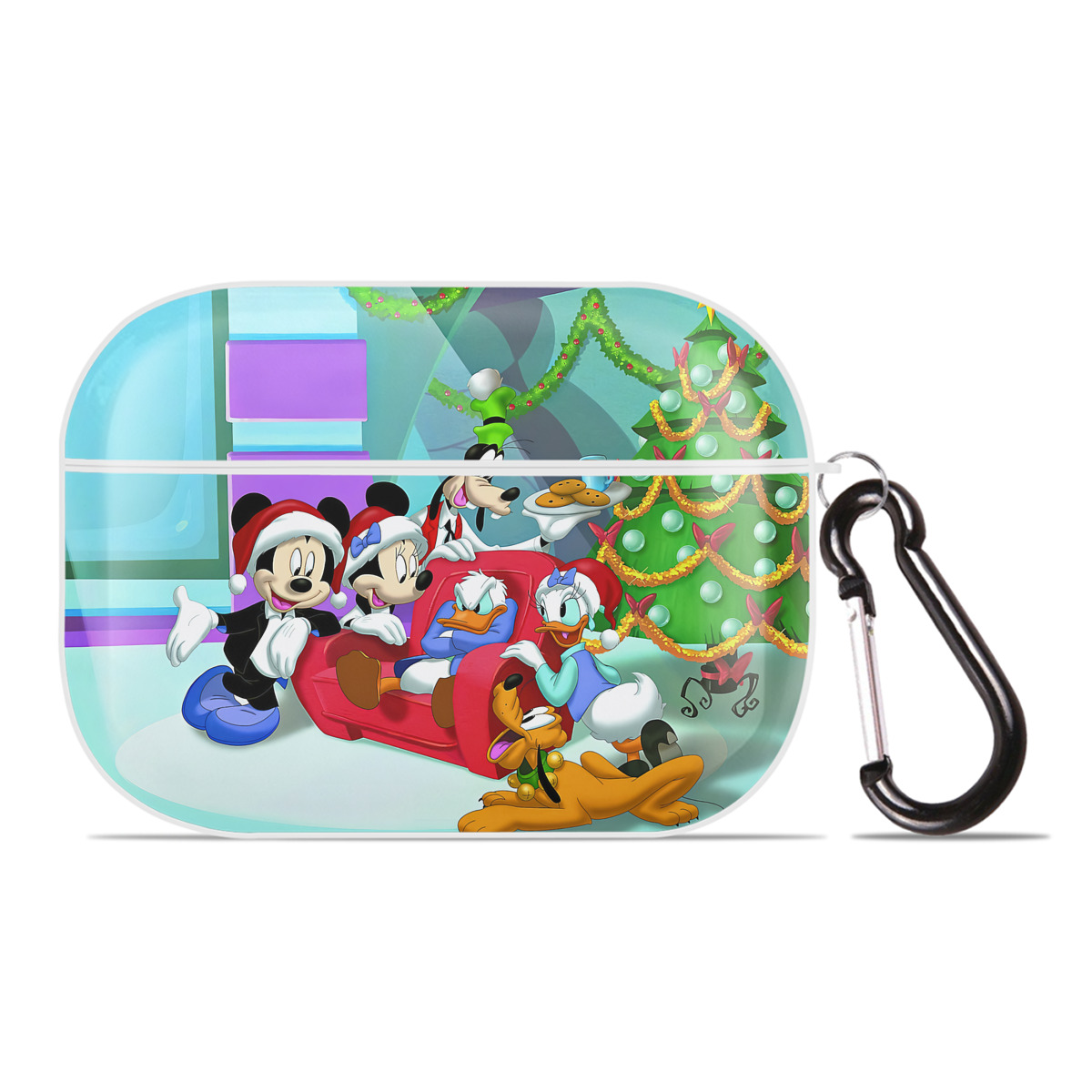 （画像用） ミッキーマウス Mickey Mouse 【AirPods Pro用】ハードシェル保護ケース 耐衝撃・防指紋・カラビナ付き商品仕様
