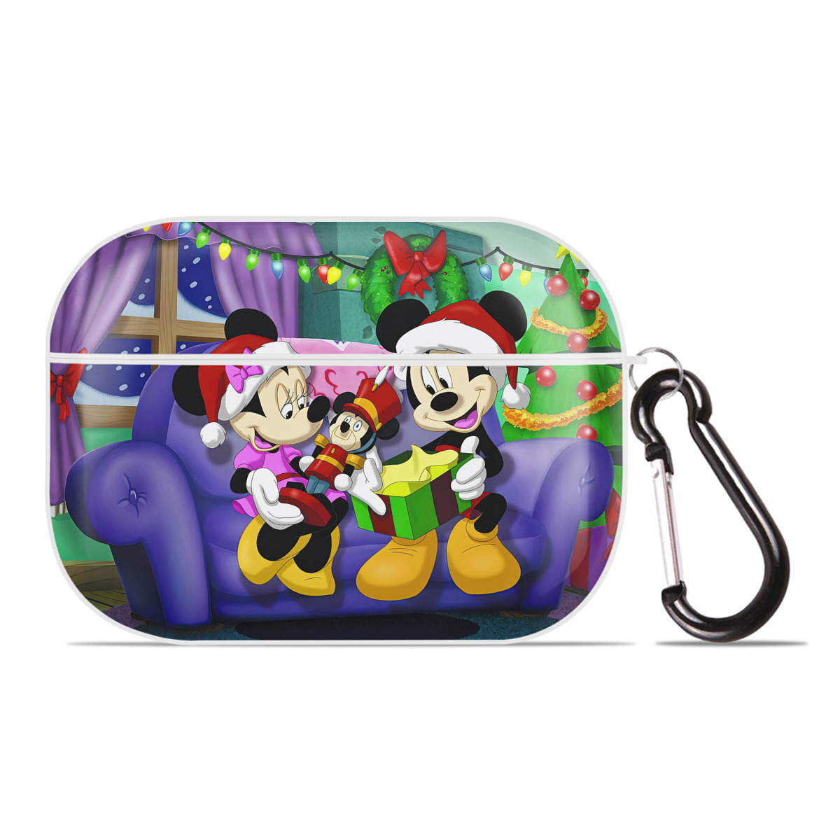 （画像用） ミッキーマウス Mickey Mouse 【AirPods Pro用】ハードシェル保護ケース 耐衝撃・防指紋・カラビナ付き商品仕様