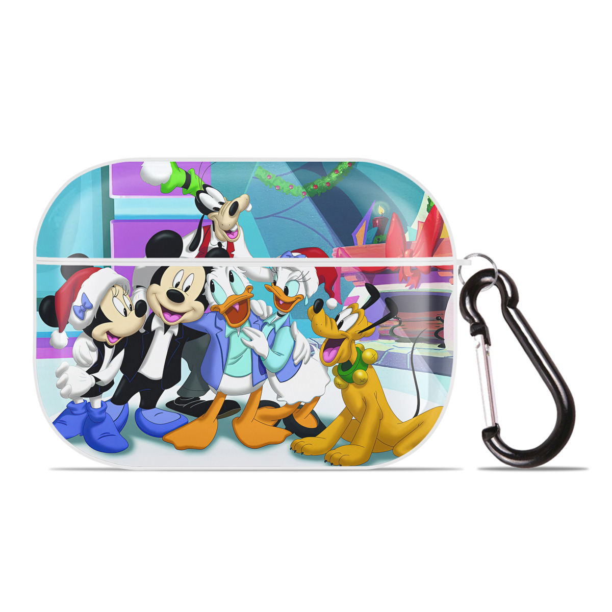（画像用） ミッキーマウス Mickey Mouse 【AirPods Pro用】ハードシェル保護ケース 耐衝撃・防指紋・カラビナ付き商品仕様
