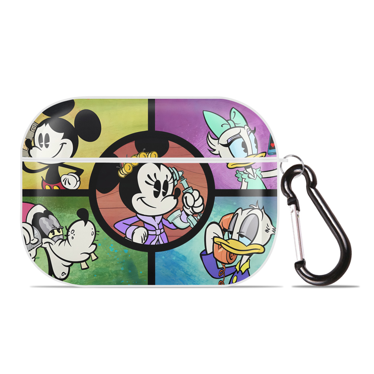 （画像用） ミッキーマウス Mickey Mouse 【AirPods Pro用】ハードシェル保護ケース 耐衝撃・防指紋・カラビナ付き商品仕様