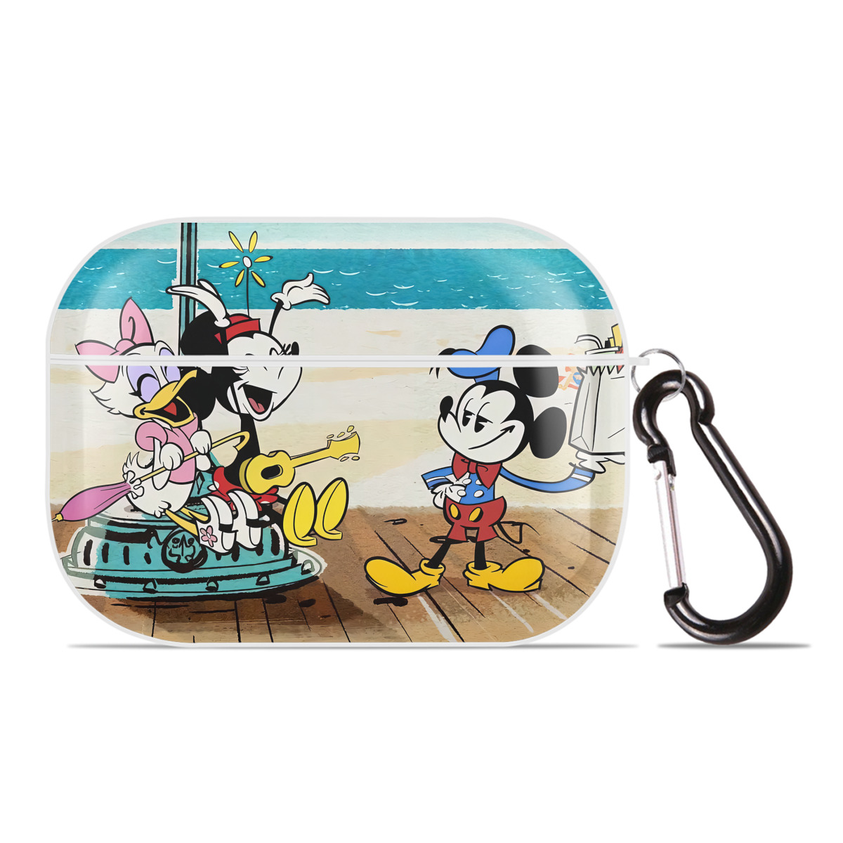 （画像用） ミッキーマウス Mickey Mouse 【AirPods Pro用】ハードシェル保護ケース 耐衝撃・防指紋・カラビナ付き商品仕様