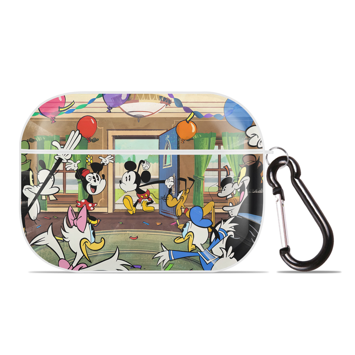 （画像用） ミッキーマウス Mickey Mouse 【AirPods Pro用】ハードシェル保護ケース 耐衝撃・防指紋・カラビナ付き商品仕様
