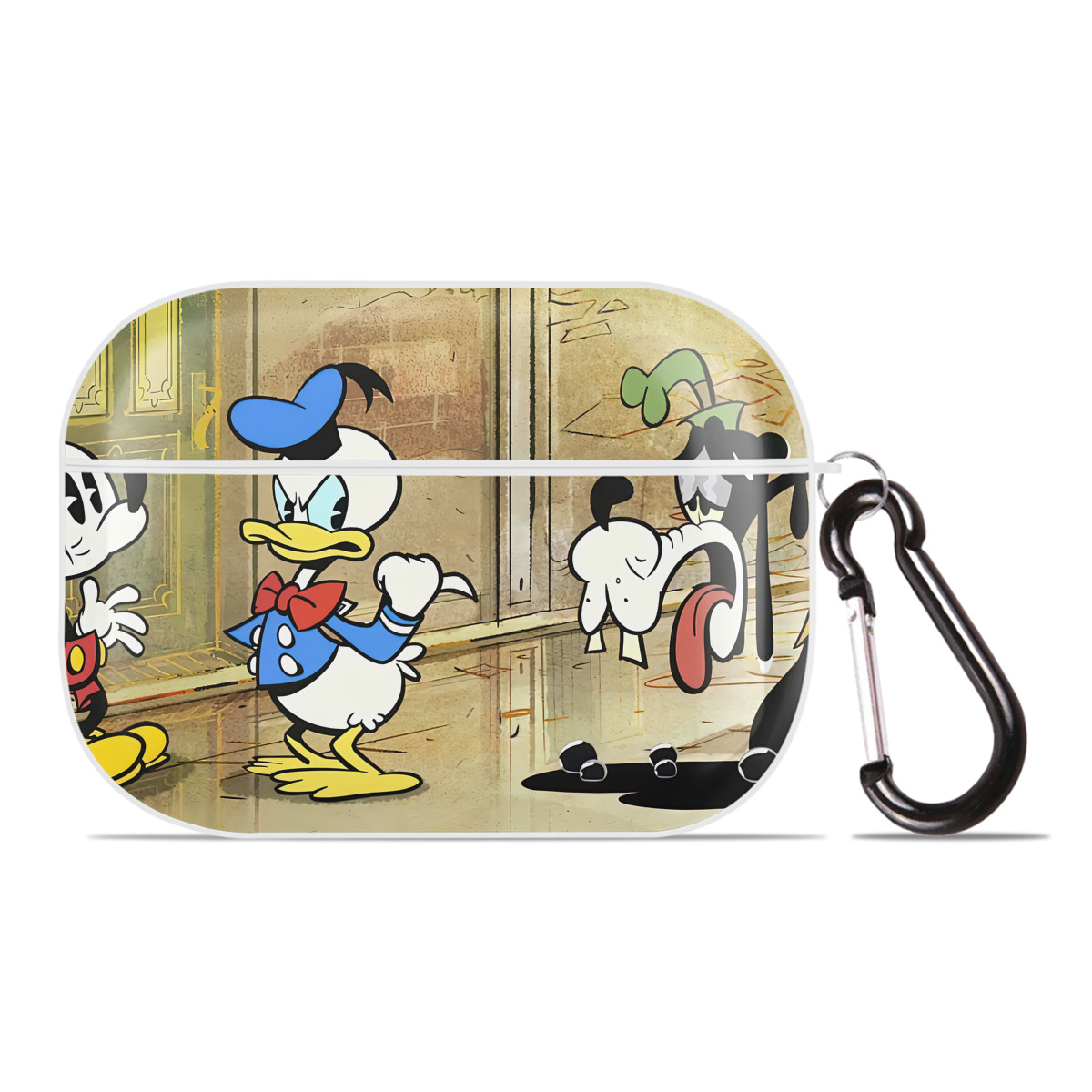 （画像用） ミッキーマウス Mickey Mouse 【AirPods Pro用】ハードシェル保護ケース 耐衝撃・防指紋・カラビナ付き商品仕様