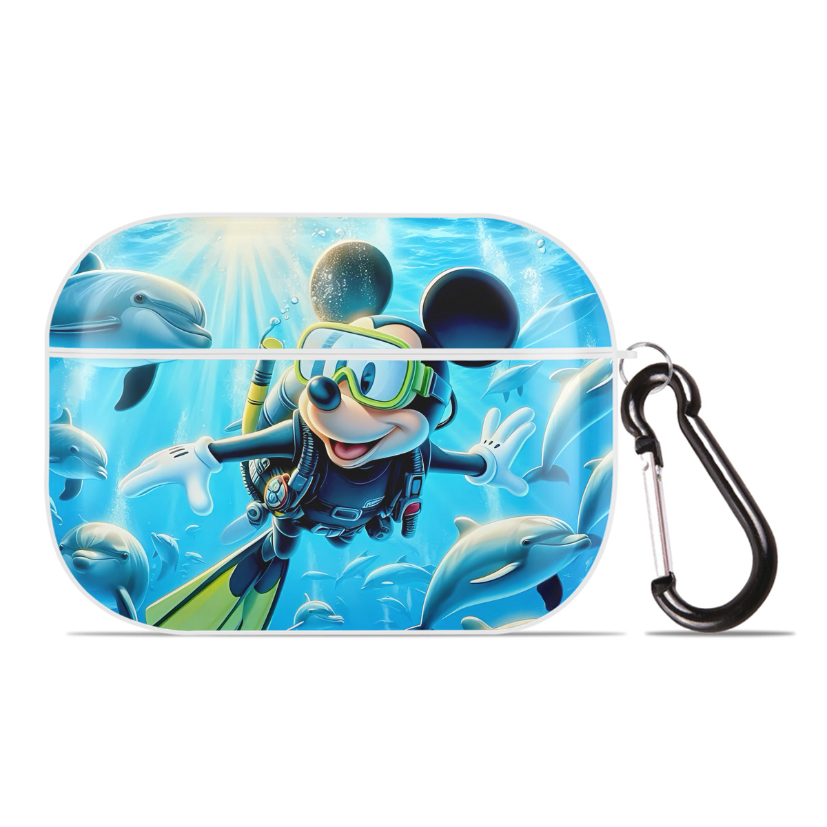 （画像用） ミッキーマウス Mickey Mouse 【AirPods Pro用】ハードシェル保護ケース 耐衝撃・防指紋・カラビナ付き商品仕様