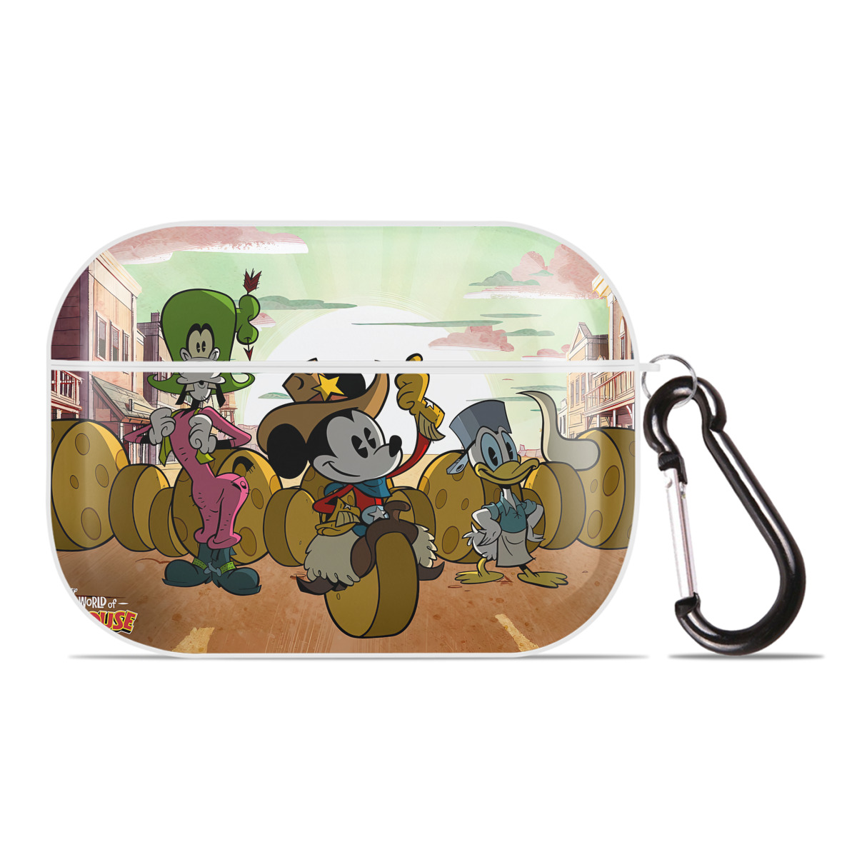 （画像用） ミッキーマウス Mickey Mouse 【AirPods Pro用】ハードシェル保護ケース 耐衝撃・防指紋・カラビナ付き商品仕様