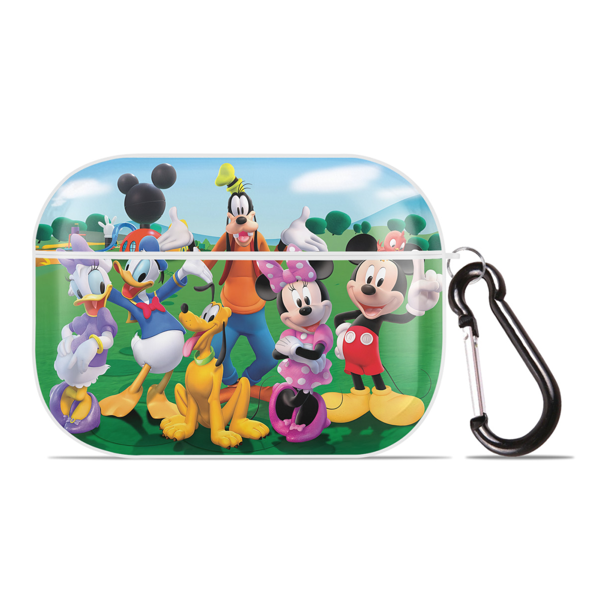（画像用） ミッキーマウス Mickey Mouse 【AirPods Pro用】ハードシェル保護ケース 耐衝撃・防指紋・カラビナ付き商品仕様