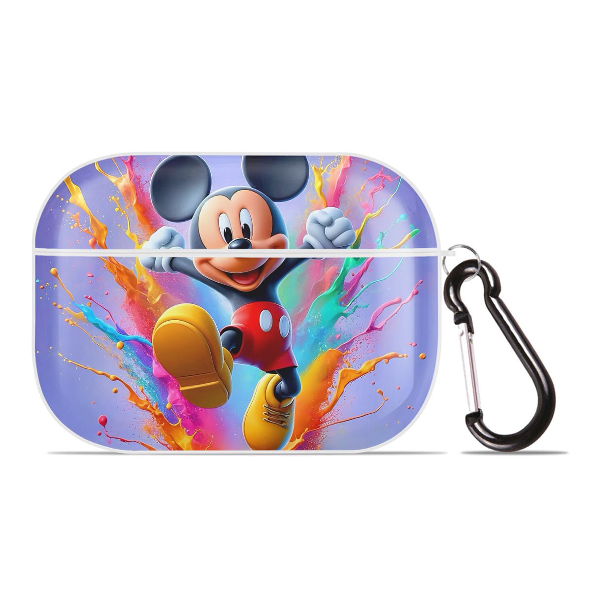 （画像用） ミッキーマウス Mickey Mouse 【AirPods Pro用】ハードシェル保護ケース 耐衝撃・防指紋・カラビナ付き商品仕様
