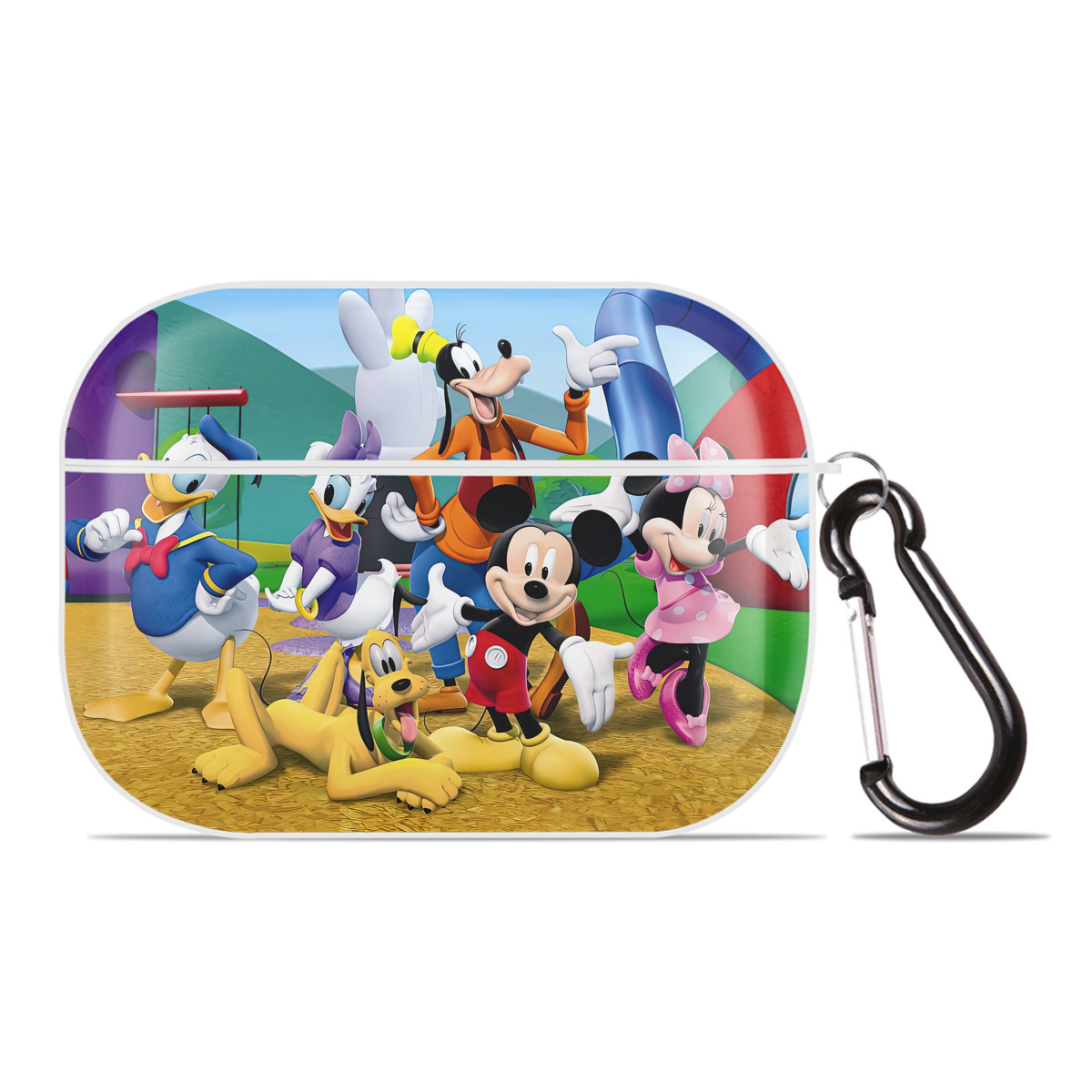 （画像用） ミッキーマウス Mickey Mouse 【AirPods Pro用】ハードシェル保護ケース 耐衝撃・防指紋・カラビナ付き商品仕様