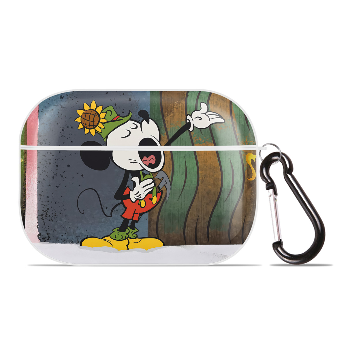 （画像用） ミッキーマウス Mickey Mouse 【AirPods Pro用】ハードシェル保護ケース 耐衝撃・防指紋・カラビナ付き商品仕様