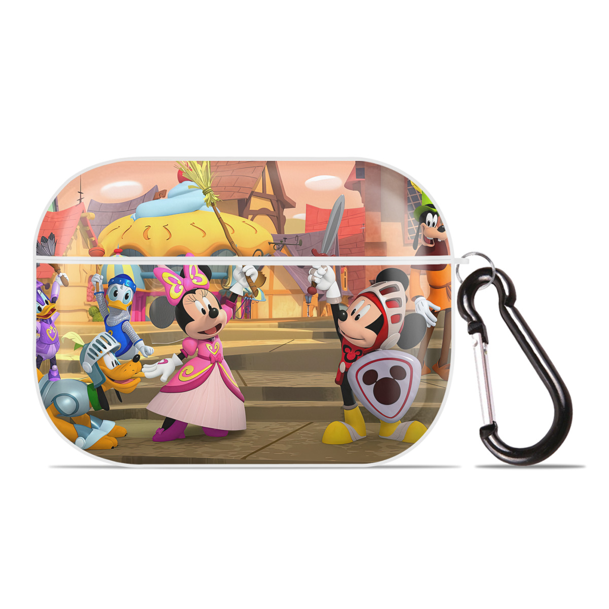 （画像用） ミッキーマウス Mickey Mouse 【AirPods Pro用】ハードシェル保護ケース 耐衝撃・防指紋・カラビナ付き商品仕様