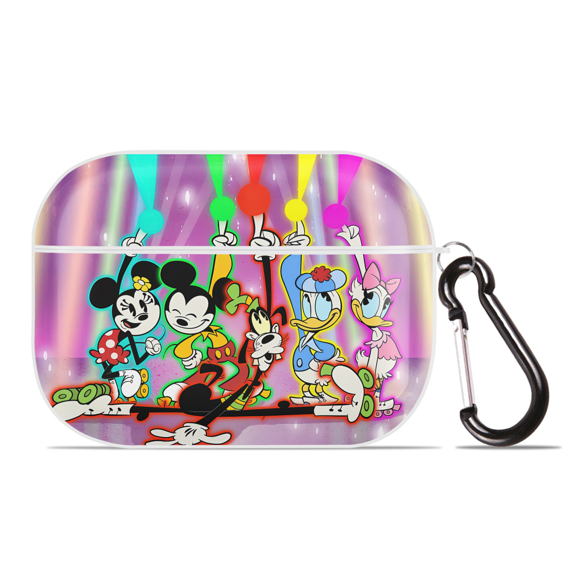 （画像用） ミッキーマウス Mickey Mouse 【AirPods Pro用】ハードシェル保護ケース 耐衝撃・防指紋・カラビナ付き商品仕様
