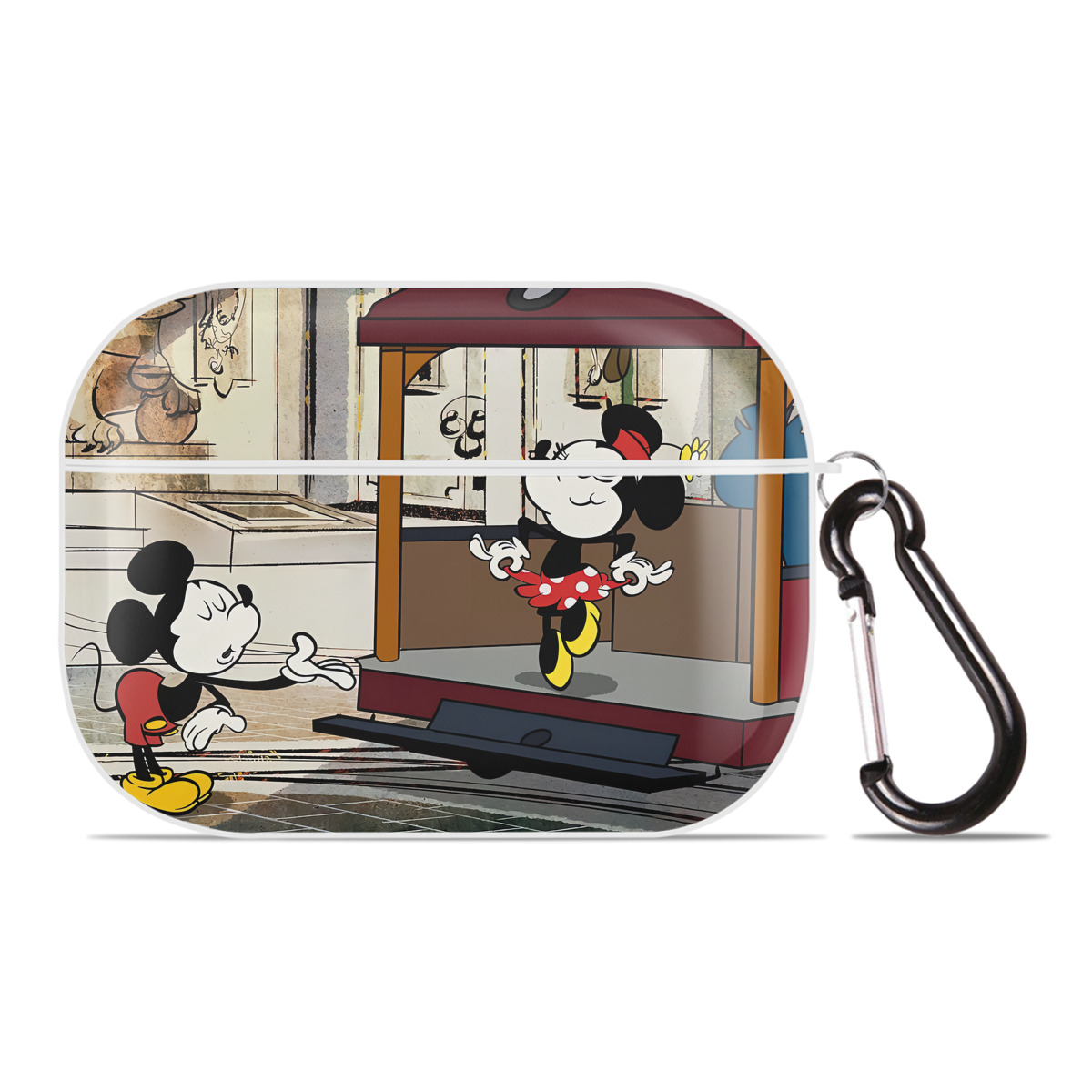 （画像用） ミッキーマウス Mickey Mouse 【AirPods Pro用】ハードシェル保護ケース 耐衝撃・防指紋・カラビナ付き商品仕様