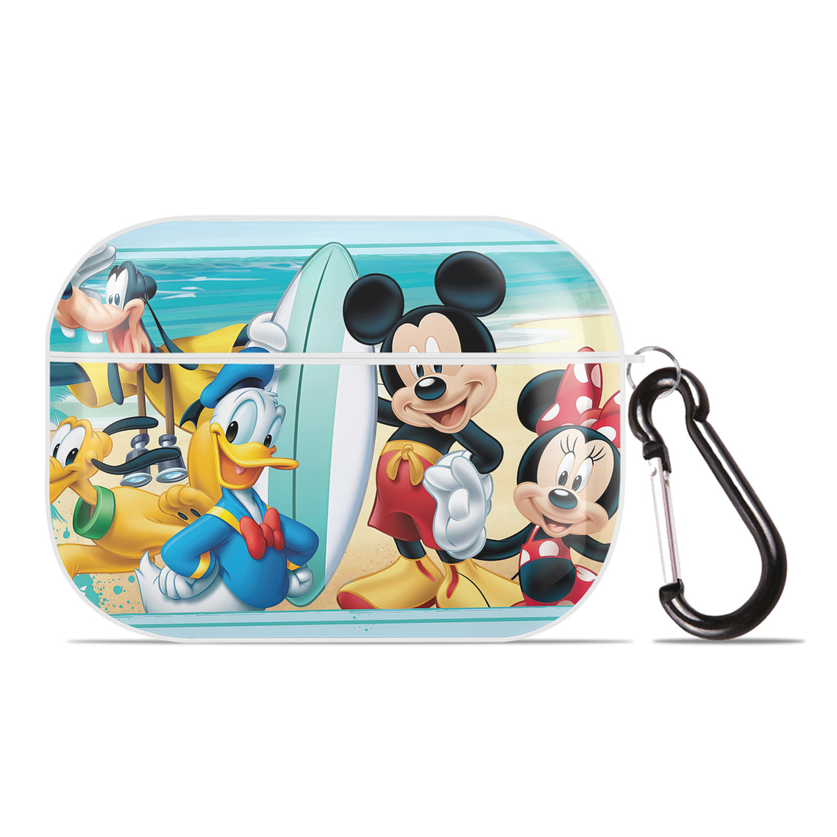 （画像用） ミッキーマウス Mickey Mouse 【AirPods Pro用】ハードシェル保護ケース 耐衝撃・防指紋・カラビナ付き商品仕様