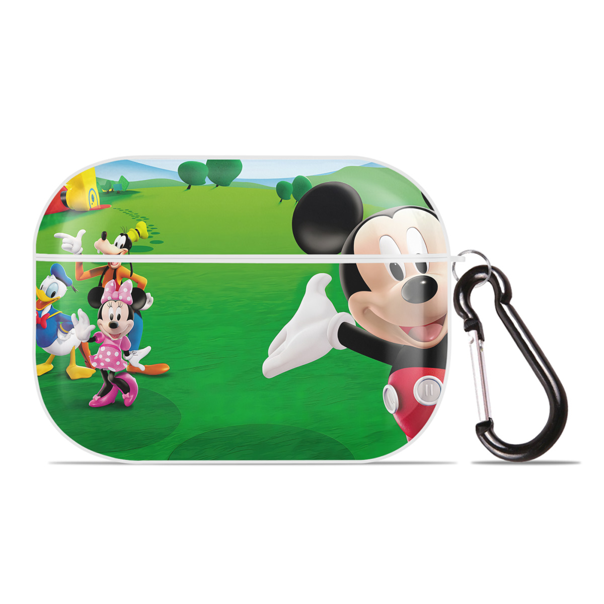 （画像用） ミッキーマウス Mickey Mouse 【AirPods Pro用】ハードシェル保護ケース 耐衝撃・防指紋・カラビナ付き商品仕様