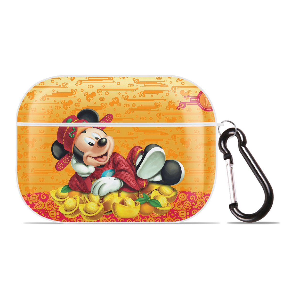 （画像用） ミッキーマウス Mickey Mouse 【AirPods Pro用】ハードシェル保護ケース 耐衝撃・防指紋・カラビナ付き商品仕様