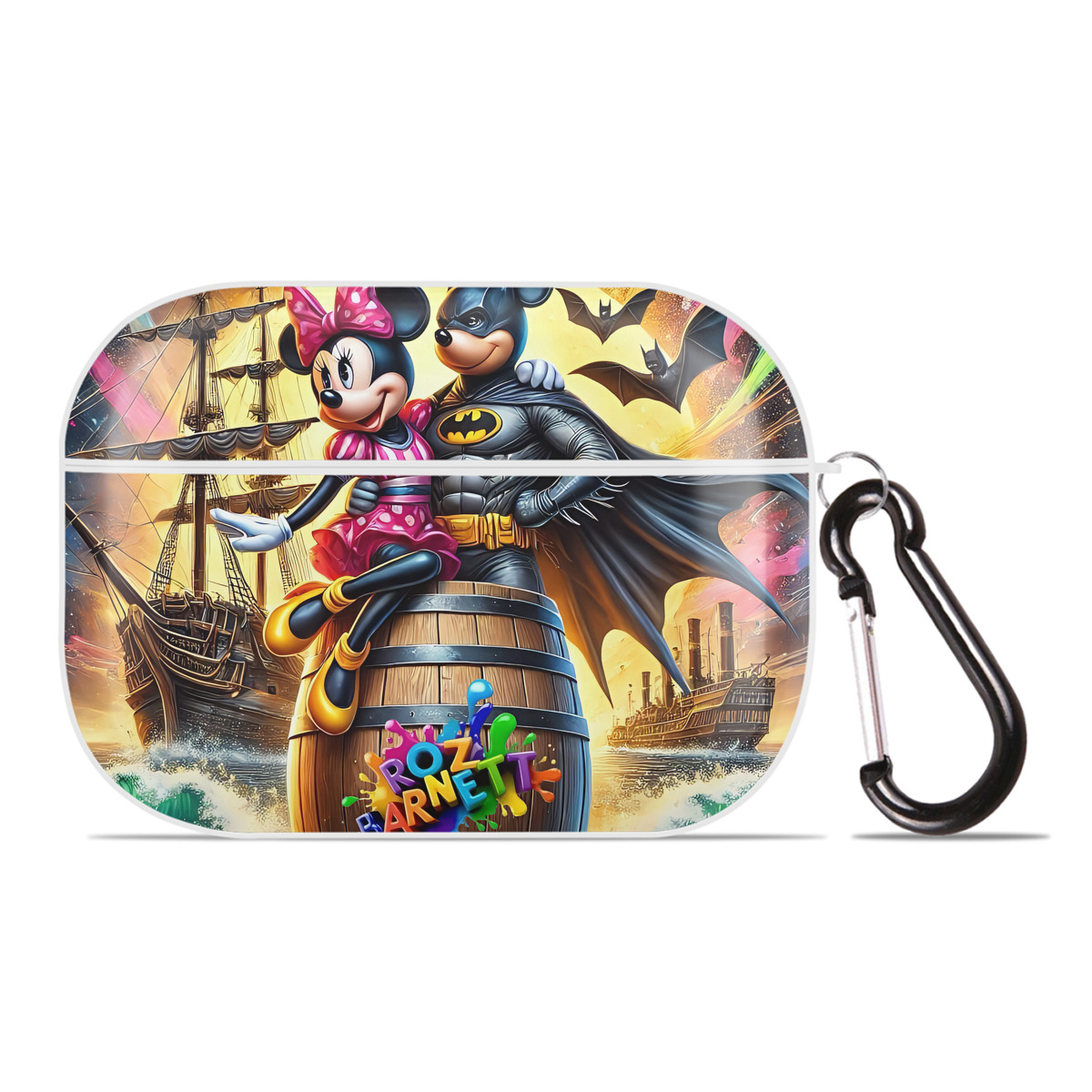 （画像用） ミッキーマウス Mickey Mouse 【AirPods Pro用】ハードシェル保護ケース 耐衝撃・防指紋・カラビナ付き商品仕様