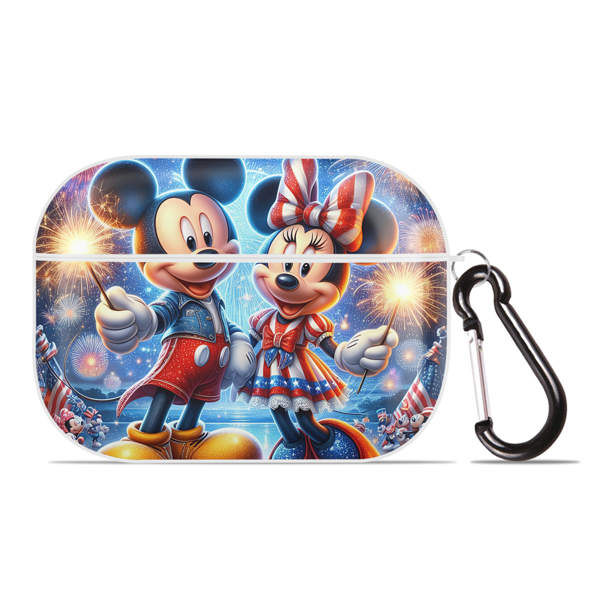 （画像用） ミッキーマウス Mickey Mouse 【AirPods Pro用】ハードシェル保護ケース 耐衝撃・防指紋・カラビナ付き商品仕様