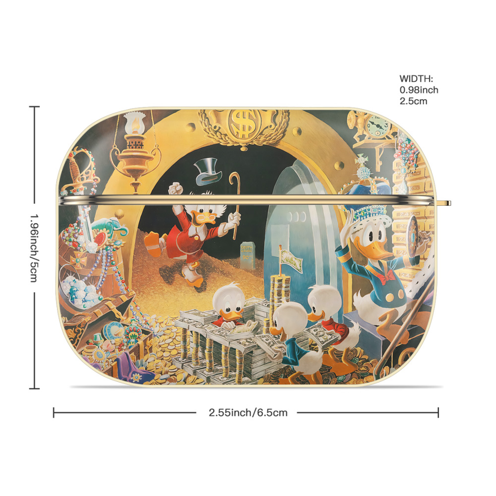 ミッキーマウス Mickey Mouse 【AirPods Pro用】ハードシェル保護ケース｜耐衝撃・防指紋・カラビナ付き商品仕様