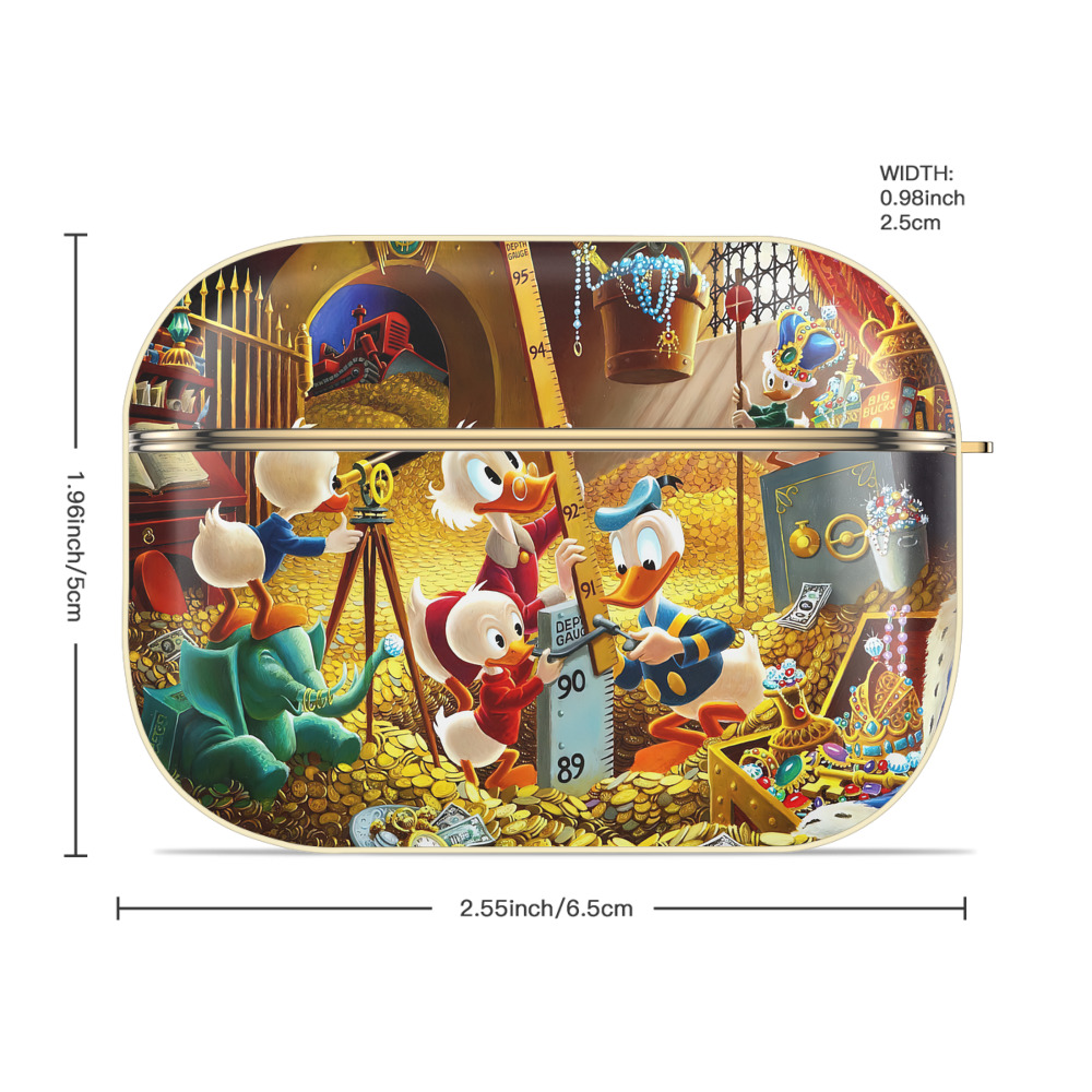 ミッキーマウス Mickey Mouse 【AirPods Pro用】ハードシェル保護ケース｜耐衝撃・防指紋・カラビナ付き商品仕様