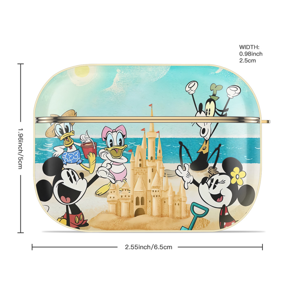 ミッキーマウス Mickey Mouse 【AirPods Pro用】ハードシェル保護ケース｜耐衝撃・防指紋・カラビナ付き商品仕様