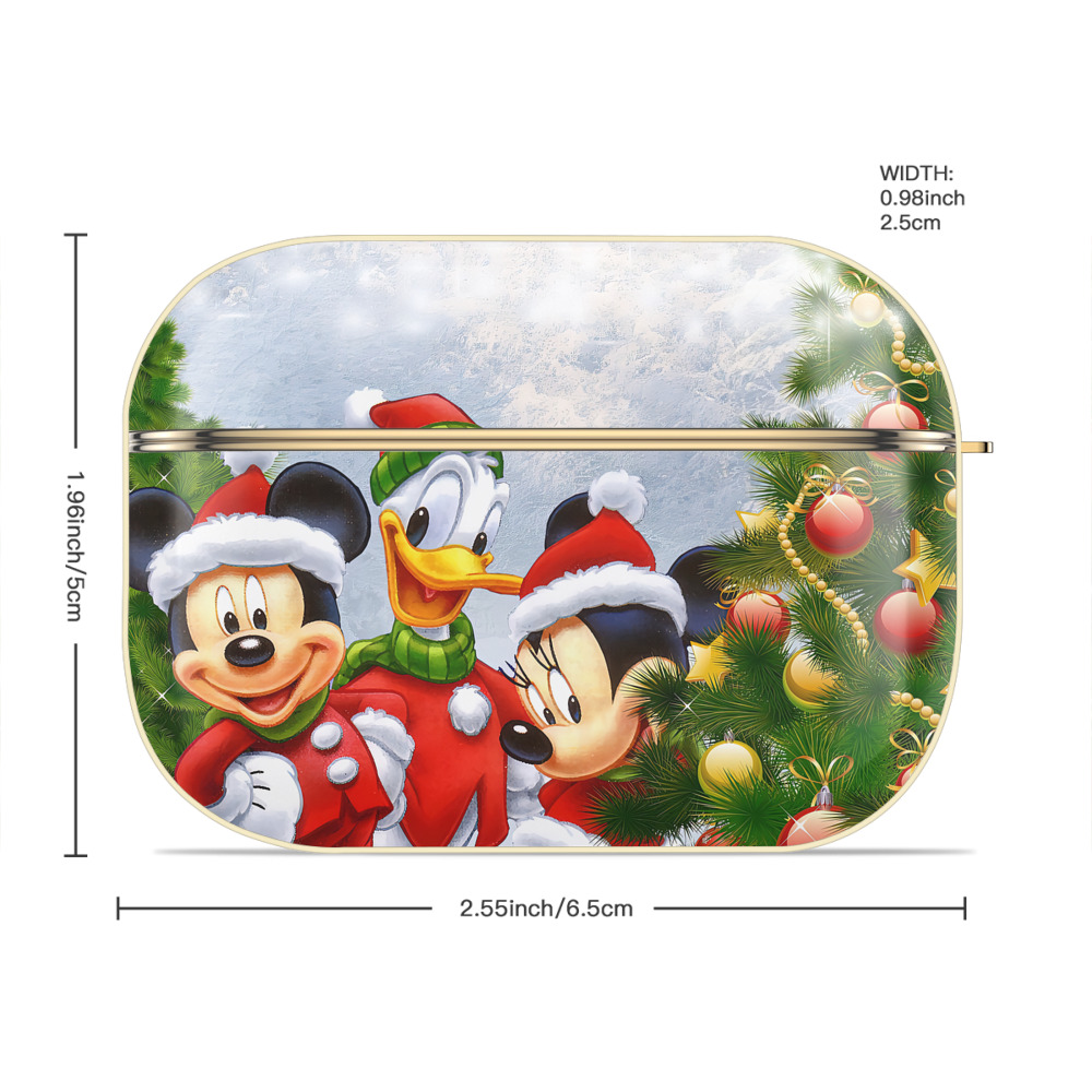 ミッキーマウス Mickey Mouse 【AirPods Pro用】ハードシェル保護ケース｜耐衝撃・防指紋・カラビナ付き商品仕様