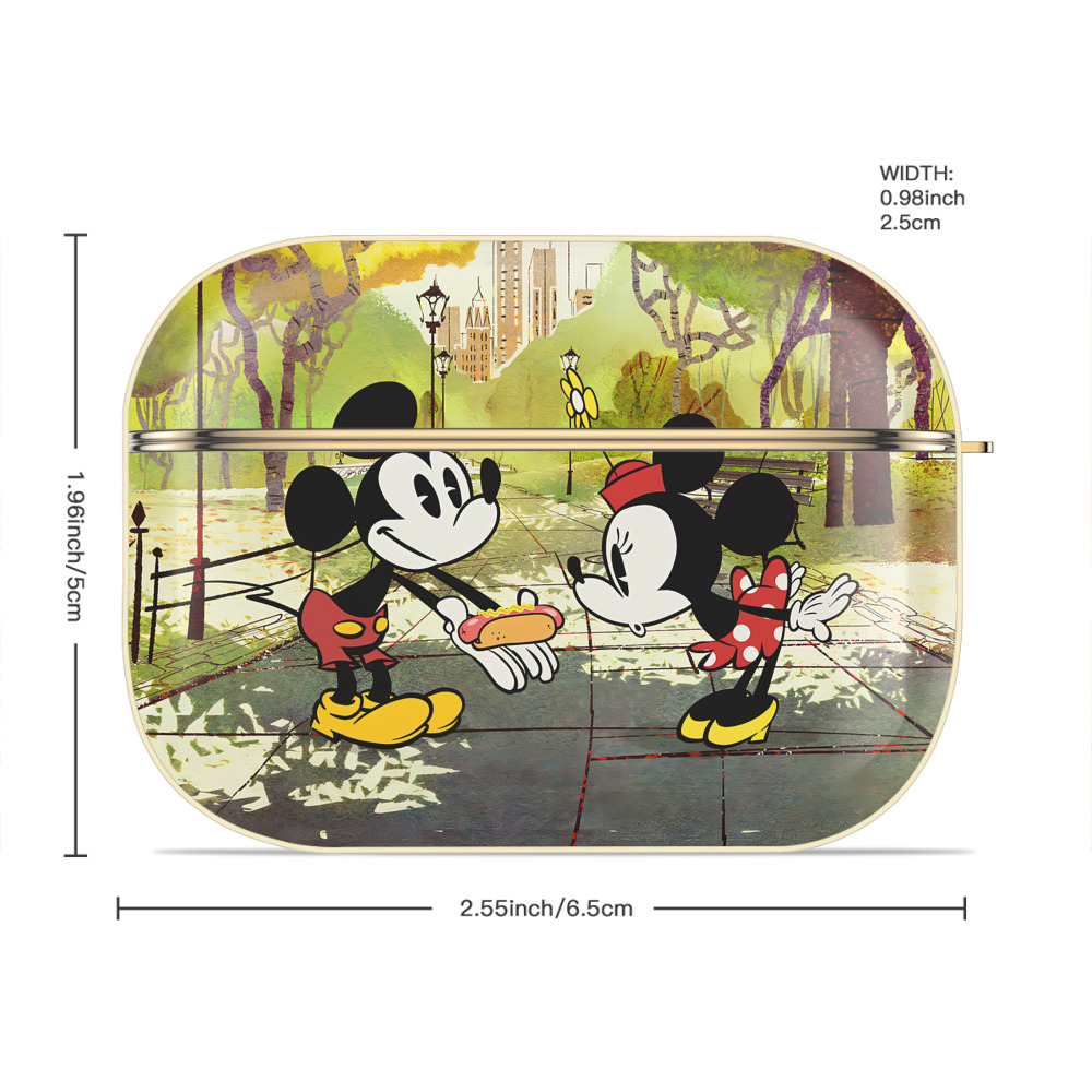 ミッキーマウス Mickey Mouse 【AirPods Pro用】ハードシェル保護ケース｜耐衝撃・防指紋・カラビナ付き商品仕様