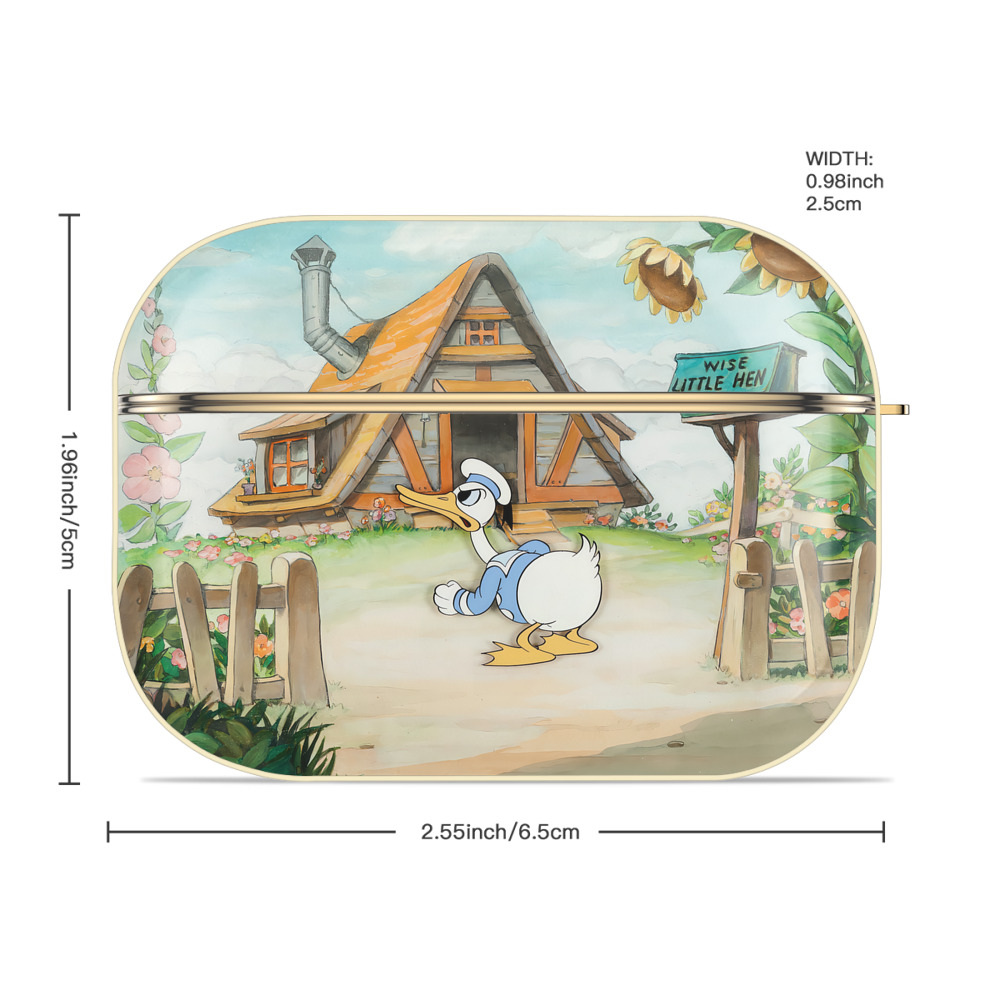 ミッキーマウス Mickey Mouse 【AirPods Pro用】ハードシェル保護ケース｜耐衝撃・防指紋・カラビナ付き商品仕様