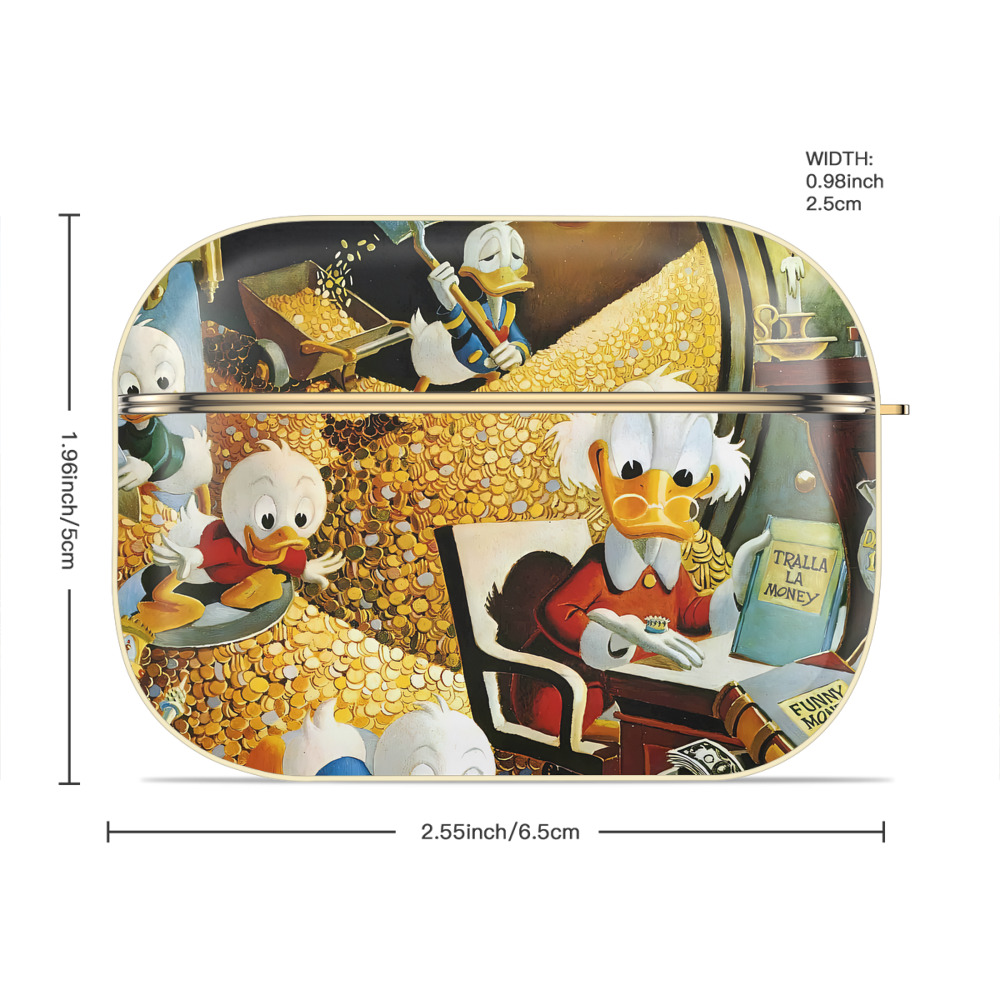 ミッキーマウス Mickey Mouse 【AirPods Pro用】ハードシェル保護ケース｜耐衝撃・防指紋・カラビナ付き商品仕様