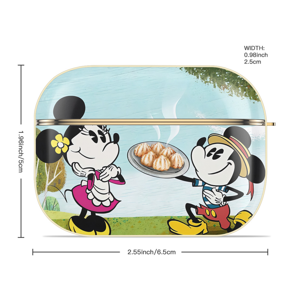 ミッキーマウス Mickey Mouse 【AirPods Pro用】ハードシェル保護ケース｜耐衝撃・防指紋・カラビナ付き商品仕様