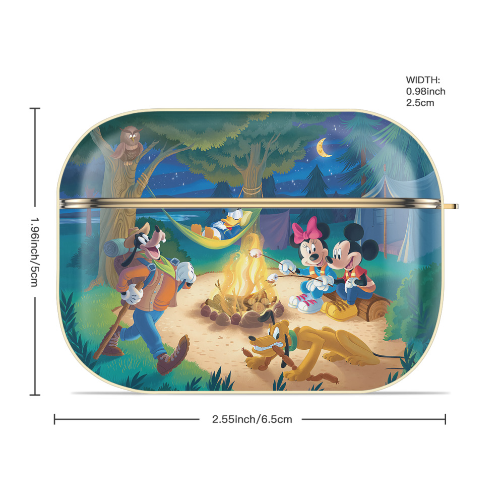 ミッキーマウス Mickey Mouse 【AirPods Pro用】ハードシェル保護ケース｜耐衝撃・防指紋・カラビナ付き商品仕様
