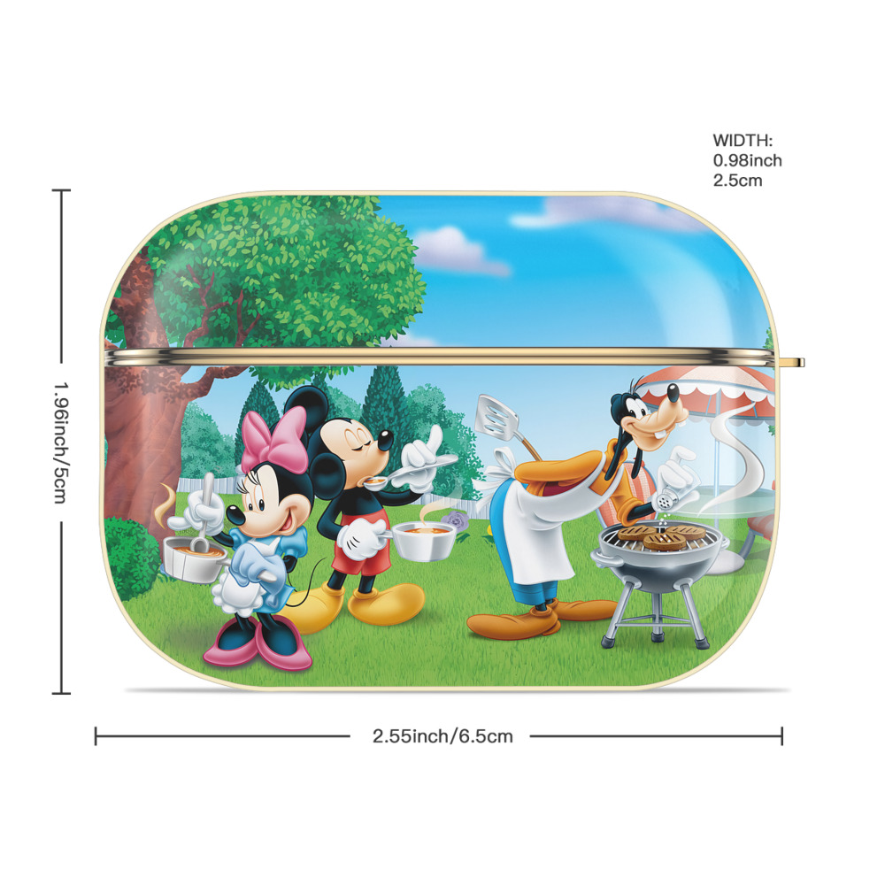 ミッキーマウス Mickey Mouse 【AirPods Pro用】ハードシェル保護ケース｜耐衝撃・防指紋・カラビナ付き商品仕様