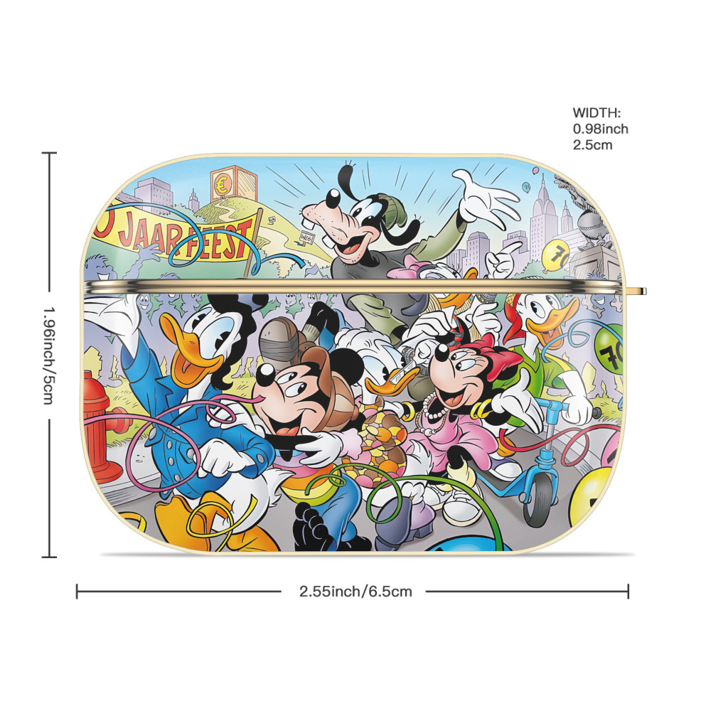 ミッキーマウス Mickey Mouse 【AirPods Pro用】ハードシェル保護ケース｜耐衝撃・防指紋・カラビナ付き商品仕様