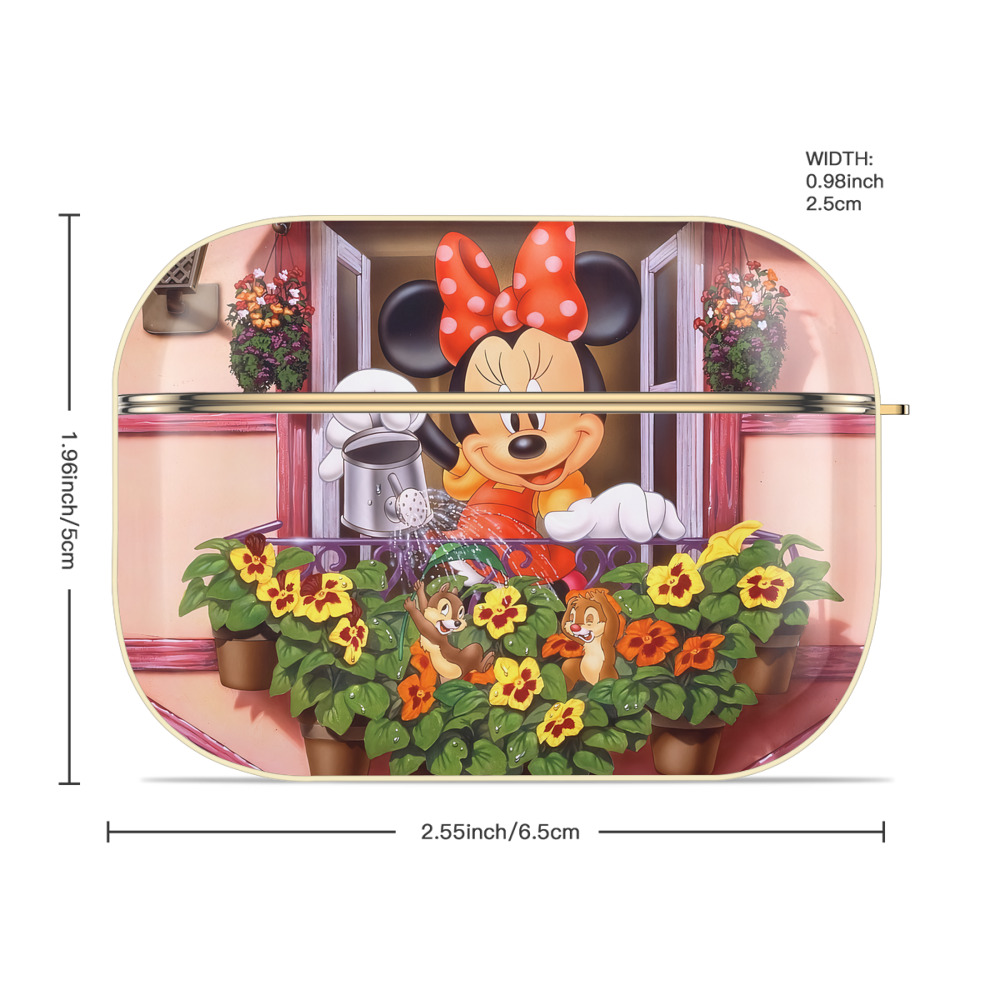 ミッキーマウス Mickey Mouse 【AirPods Pro用】ハードシェル保護ケース｜耐衝撃・防指紋・カラビナ付き商品仕様