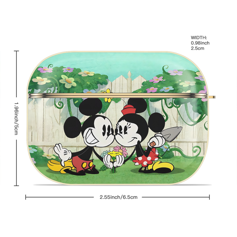 ミッキーマウス Mickey Mouse 【AirPods Pro用】ハードシェル保護ケース｜耐衝撃・防指紋・カラビナ付き商品仕様