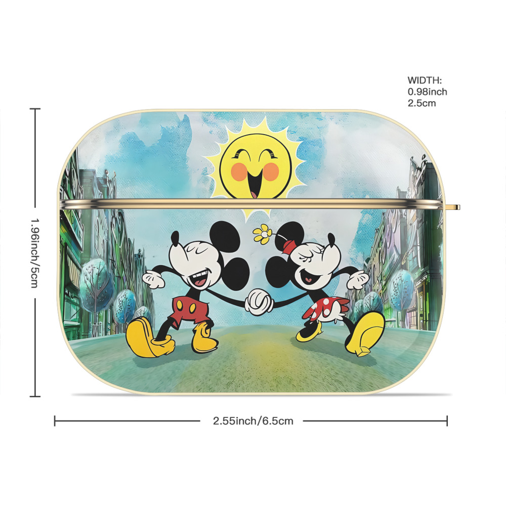 ミッキーマウス Mickey Mouse 【AirPods Pro用】ハードシェル保護ケース｜耐衝撃・防指紋・カラビナ付き商品仕様