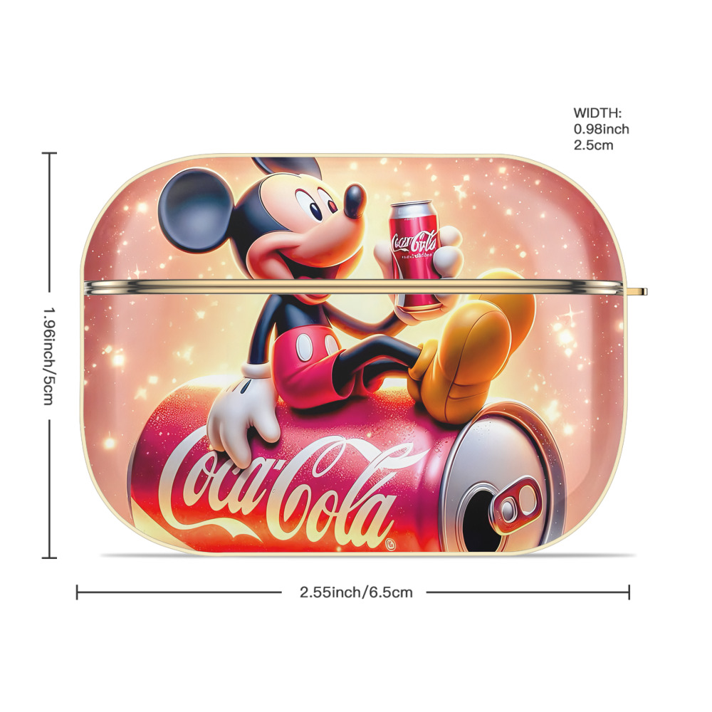ミッキーマウス Mickey Mouse 【AirPods Pro用】ハードシェル保護ケース｜耐衝撃・防指紋・カラビナ付き商品仕様