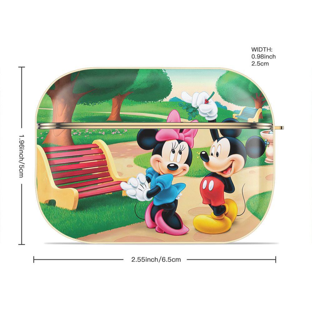 ミッキーマウス Mickey Mouse 【AirPods Pro用】ハードシェル保護ケース｜耐衝撃・防指紋・カラビナ付き商品仕様