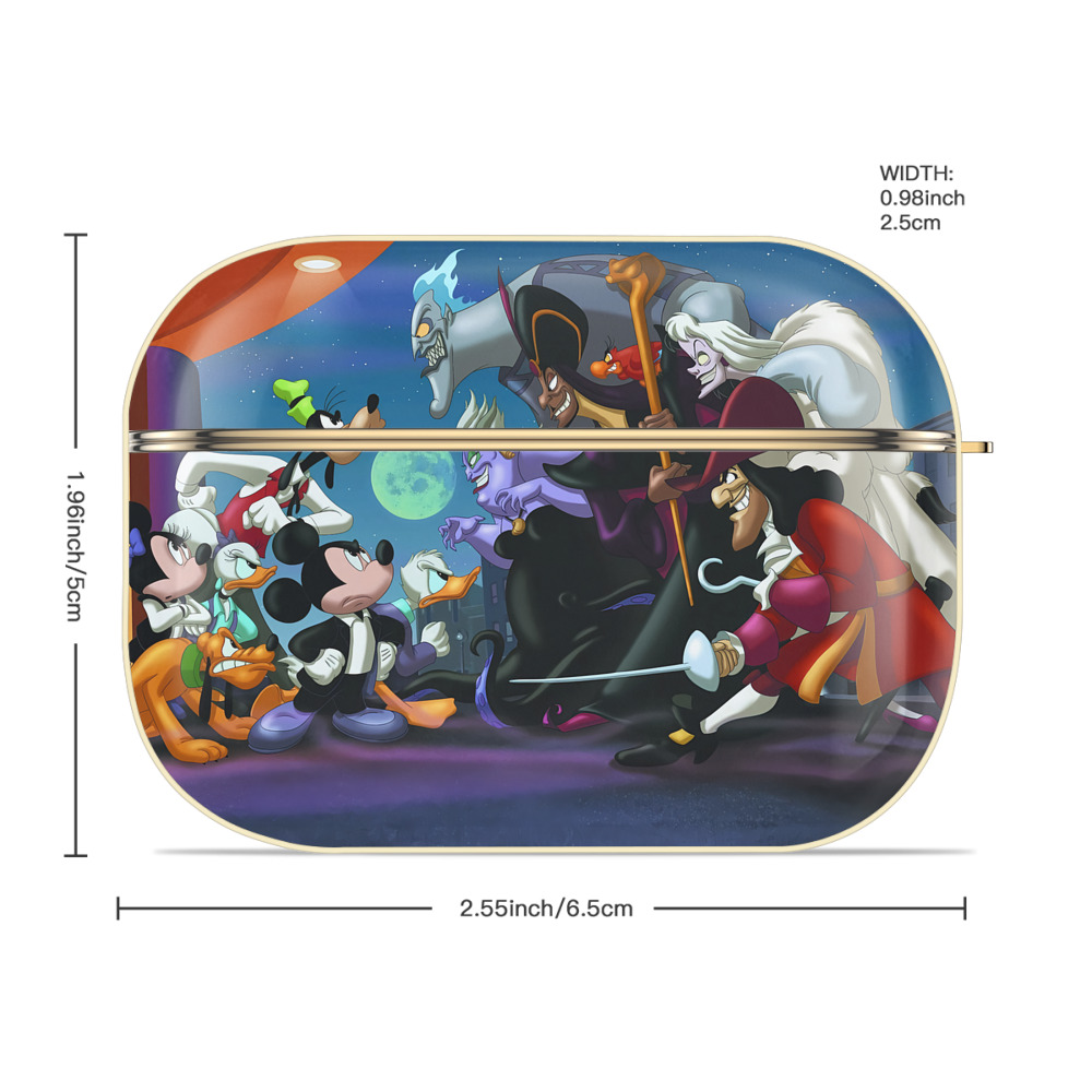 ミッキーマウス Mickey Mouse 【AirPods Pro用】ハードシェル保護ケース｜耐衝撃・防指紋・カラビナ付き商品仕様